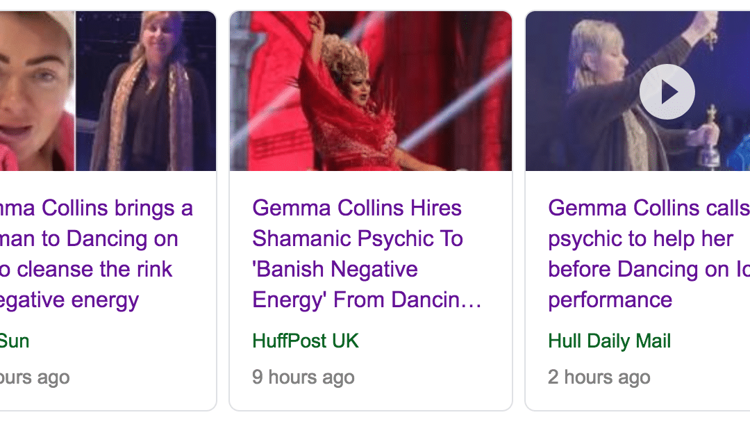 Gemma Collins brings shaman psychic to cleanse / banish rink of negative energy for Dancing on Ice!