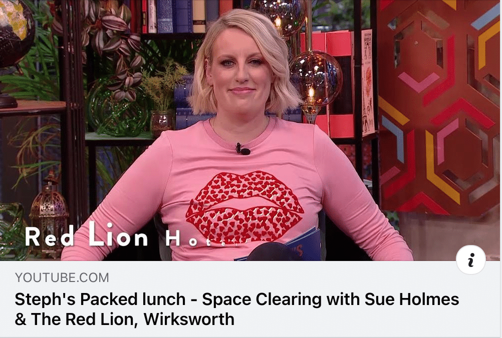 Space Clearing on TV – Channel 4’s ‘Steph’s Packed Lunch’