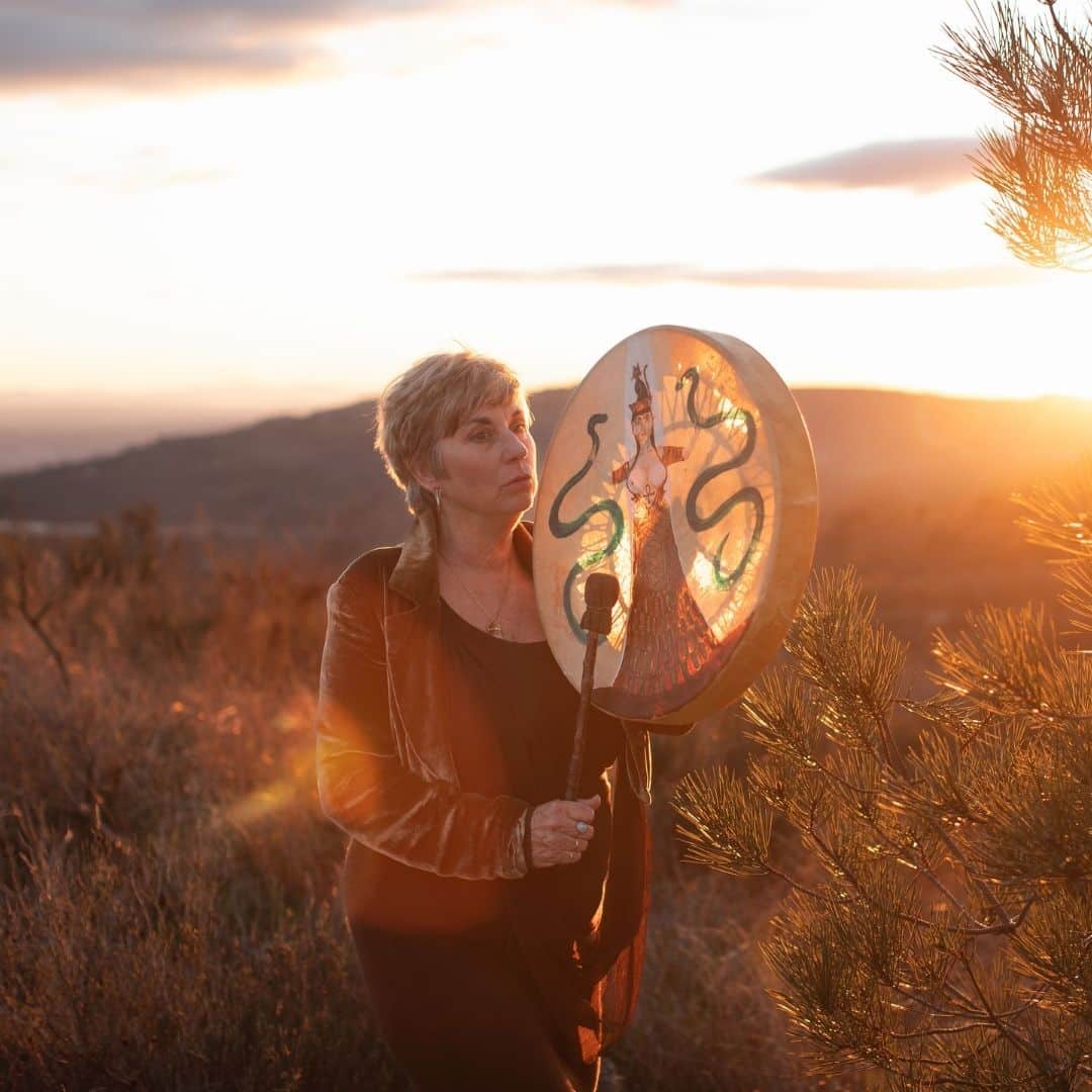 Sue Holmes Fire Horse (9) Sue Holmes completing a healing session with someone lay down next to her